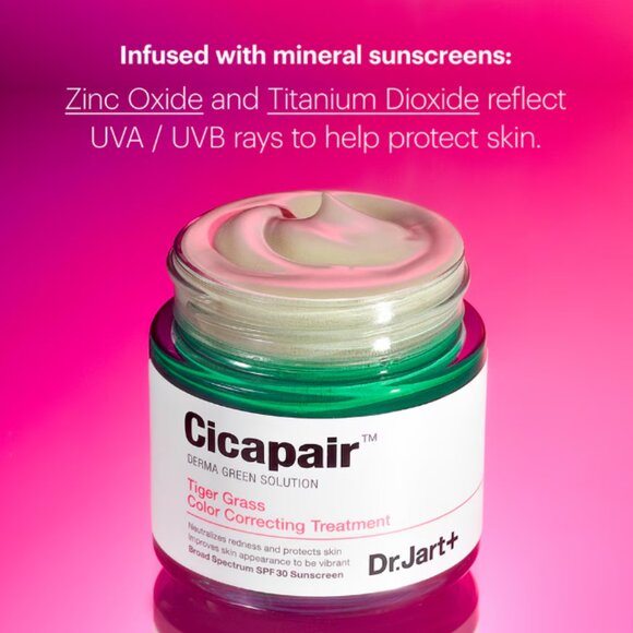 NEW! DR JART+ Cicapair Tiger Grass COLOR CORRECTING TREATMENT SPF30 .5 Oz Travel - Picture 4 of 5
